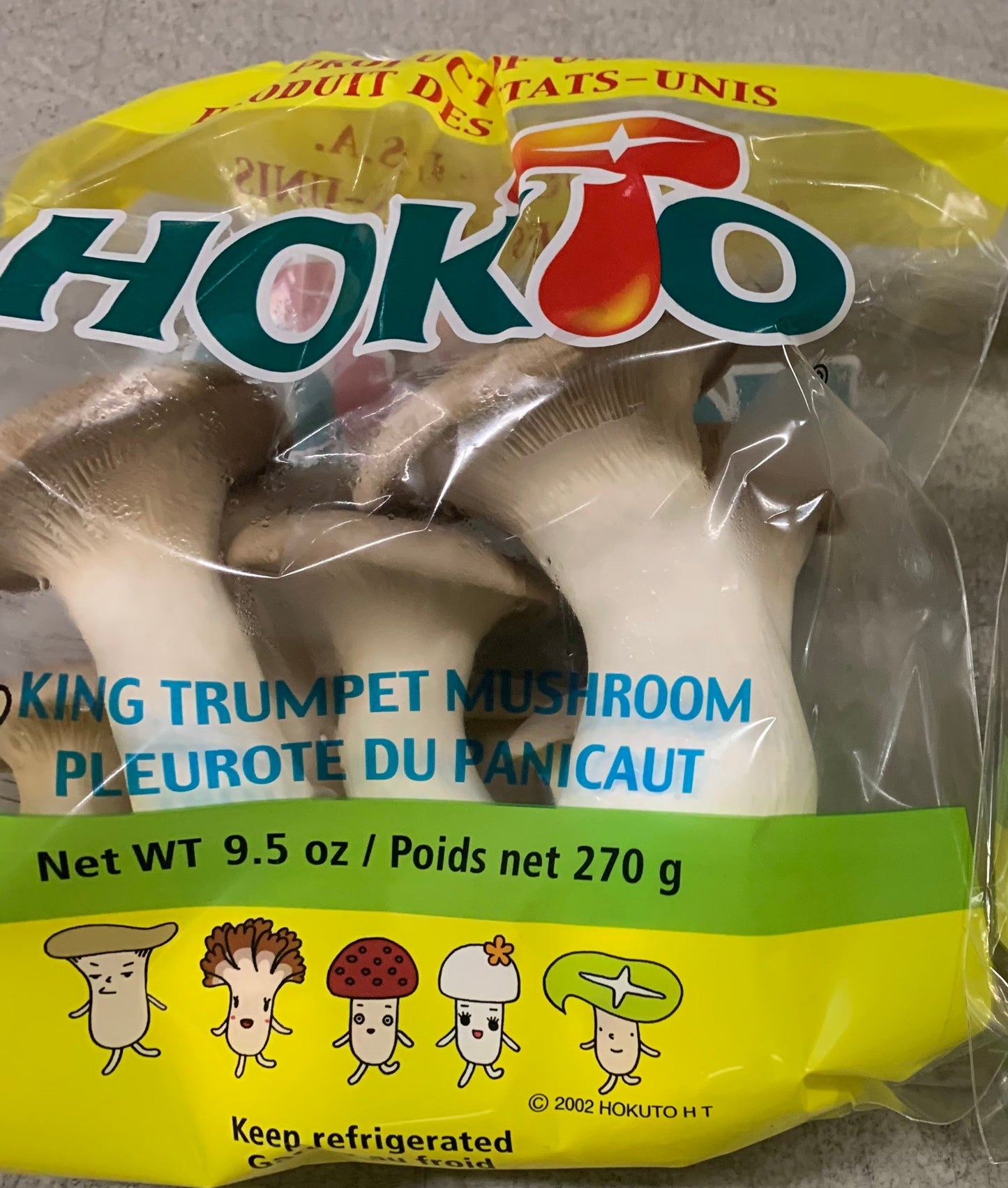 【US】ORGANIC HOKTO KING OYSTER MUSHROOM 270G